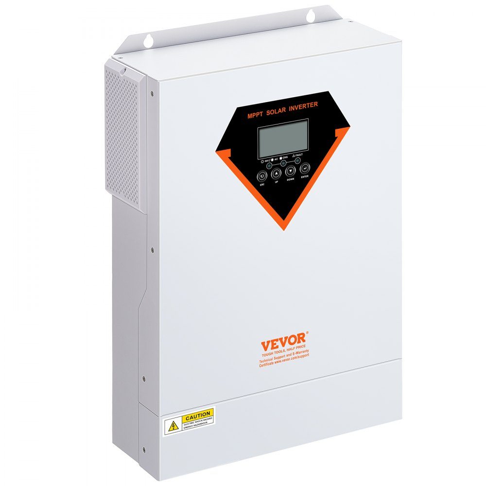 2 in 1 Hybrid Solar Inverter 5500W Solar Inverter 11000 VA Pure Sine Wave MPPT LCD Display 3 Charging Modes (Solar Charge, Grid Charge, Hybrid Charge) and 4 Output Modes (UTL, SOL, SBU, SUB)