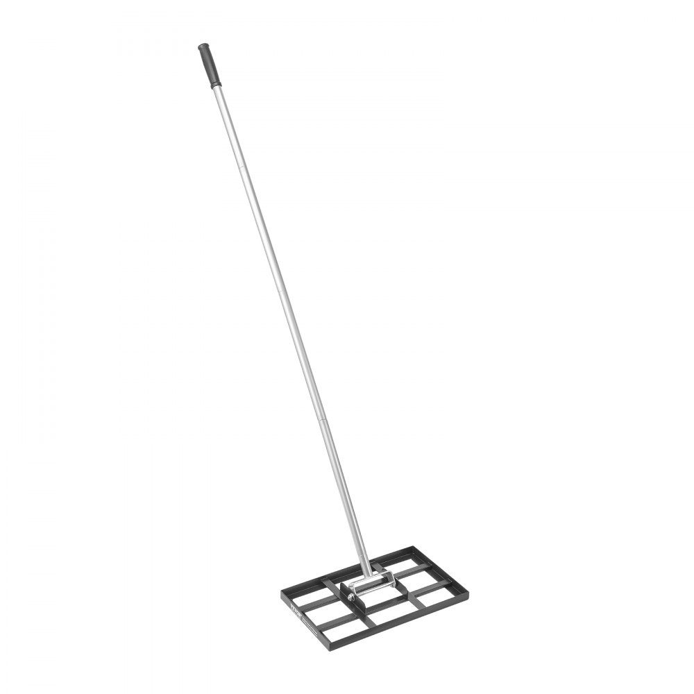 Lawn Squeegee Leveling Rake with 78" Handle, 17" x 10" Base Plate, Rust Resistant Carbon Steel Leveling Rake, 5 Adjustable Heights, Lawn Leveler for Yard and Golf Course