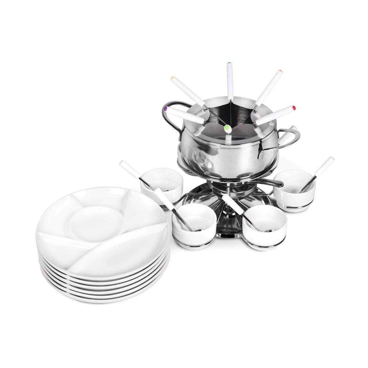 Zestaw do fondue Ribelli Fondue SET 28-teiliges, stal nierdzewna, średnica 16 cm