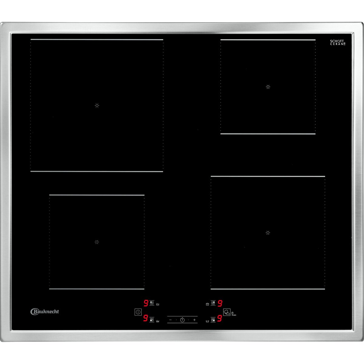 Płyta indukcyjna Bauknecht BQ 2760S FT, ceramika szklana SCHOTT CERAN® Płyta indukcyjna Bauknecht BQ 2760S FT, ceramika szklana SCHOTT CERAN®