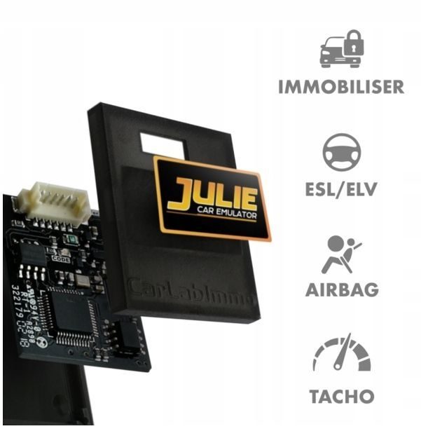 JULIE PRO UNIVERSAL EMULATOR – VOLLSTÄNDIGE OPTION Emulator Wegfahrsperre Tachometer Airbag ESL ELV Universal