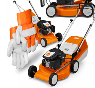 Benzin-Rasenmäher Stihl RM 253 T + Arbeitshandschuhe (2,8 PS, 51 cm) im Set