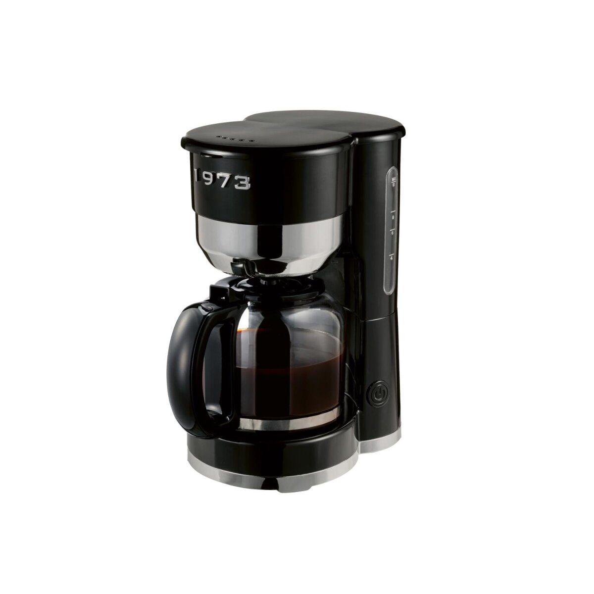 SILVERCREST® Kaffeemaschine Chrom Retro 1973 Schwarz »SKMR 1000 A1«