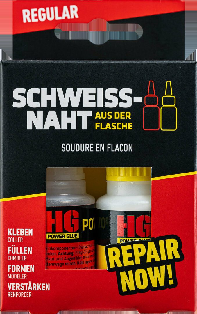 Power weld 20 g of glue and 40 g of granules from the bottle