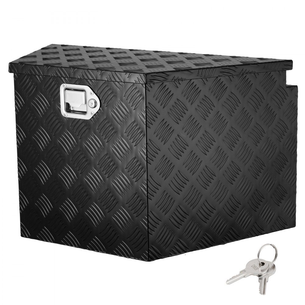 Trailer Tongue Box Trailer Tool Box 990x419x305mm Aluminum Alloy Trailer Box Storage with Lock and Key Trailer Tongue Tool Box for RV etc