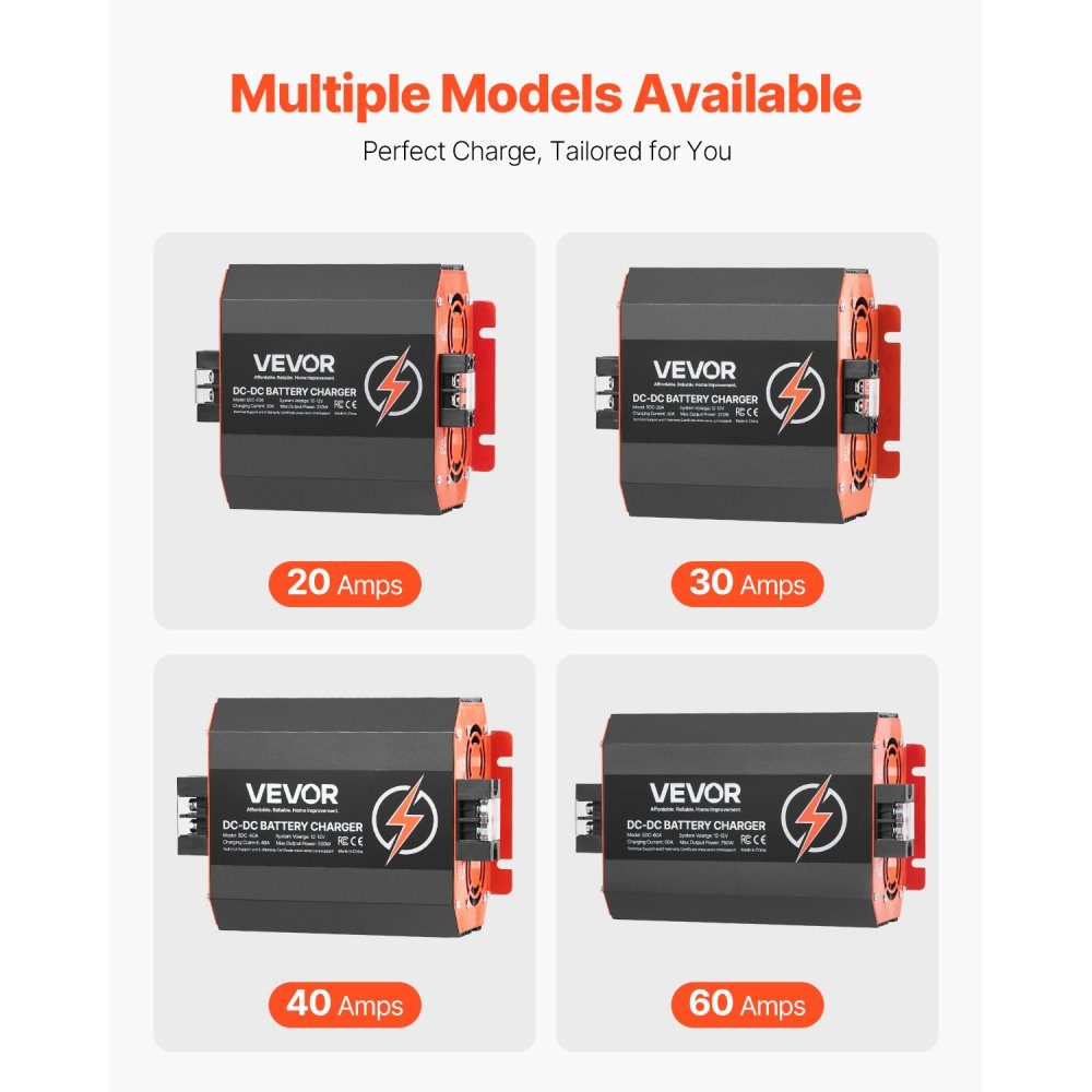 12V 30A DC/DC-Batterieladegerät 375W Blei-Säure-Lithium-AGM-GEL- und Nassbatterie-Ladegerät Intelligentes mehrstufiges Laden für Wohnmobile, Nutzfahrzeuge, Boote, Yachten