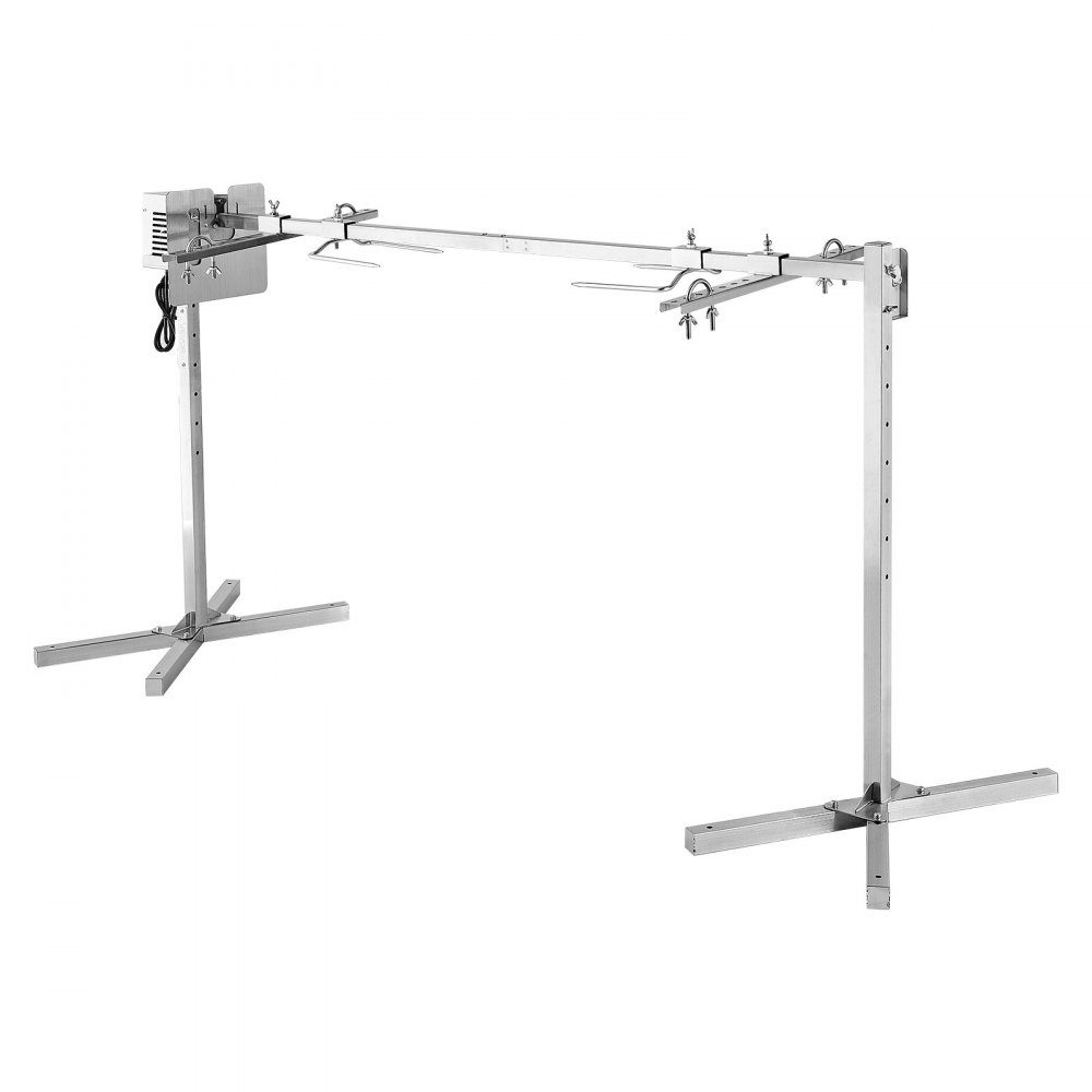 Suckling Pig Grill, Lamb Grill, Spit Roast Grill, 1321mm Rotisserie Grill, AC 220-240V, 8 Stage Electric Rotisserie Grill Set with 60kg Load Capacity, 38W Motor Grill Set for Parties
