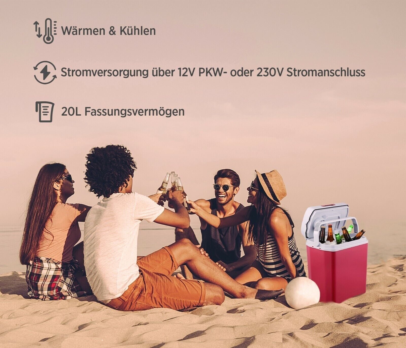 Elektrische Camping Outdoor Thermoelektrische Kühlbox 20l