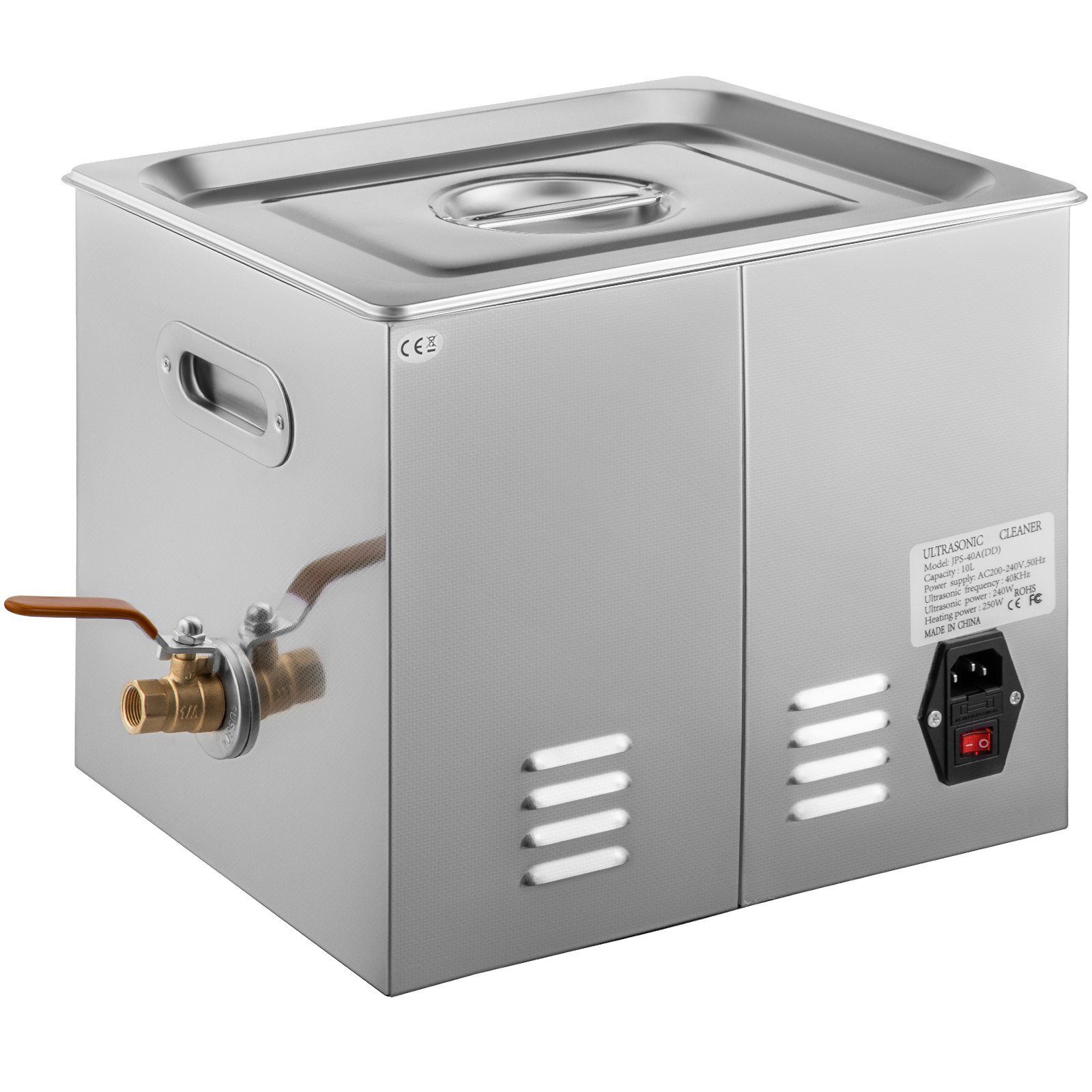 Ultraschallreiniger 10L Reiniger Ultraschall Ultraschallreiniger Ultraschallreinigungsgerät Edelstahl mit Digitalanzeige