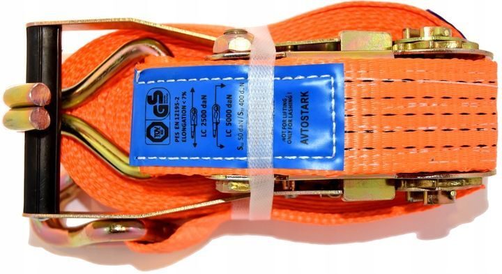 Lashing strap with ratchet and hook 5t 6m lashing strap ratchet strap load securing