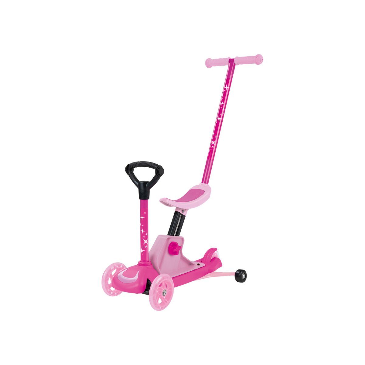 Playtive 4-in-1-Kleinkindroller mit höhenverstellbarem Sattel