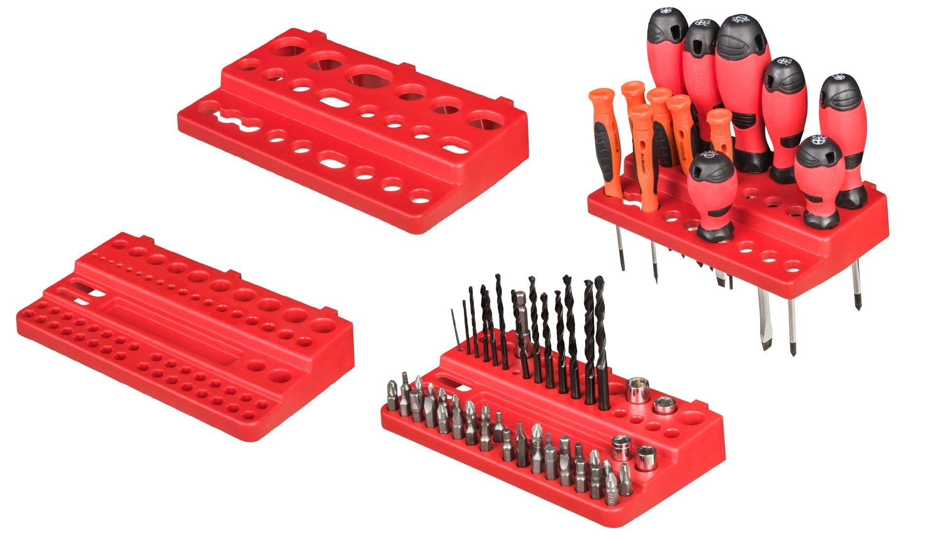 *BEST-SELLER* Ensemble mural à outils Porte-outils avec système de rangement mural perforé Étagère murale perforée à outils Ensemble d'étagères d'atelier