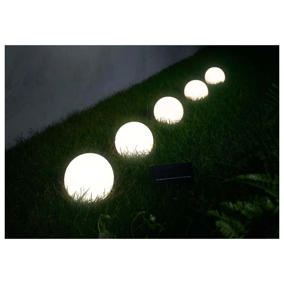 LIVARNO HOME RGB Solar-Bodenlichterkette, mit Erdspießen (Kugel)