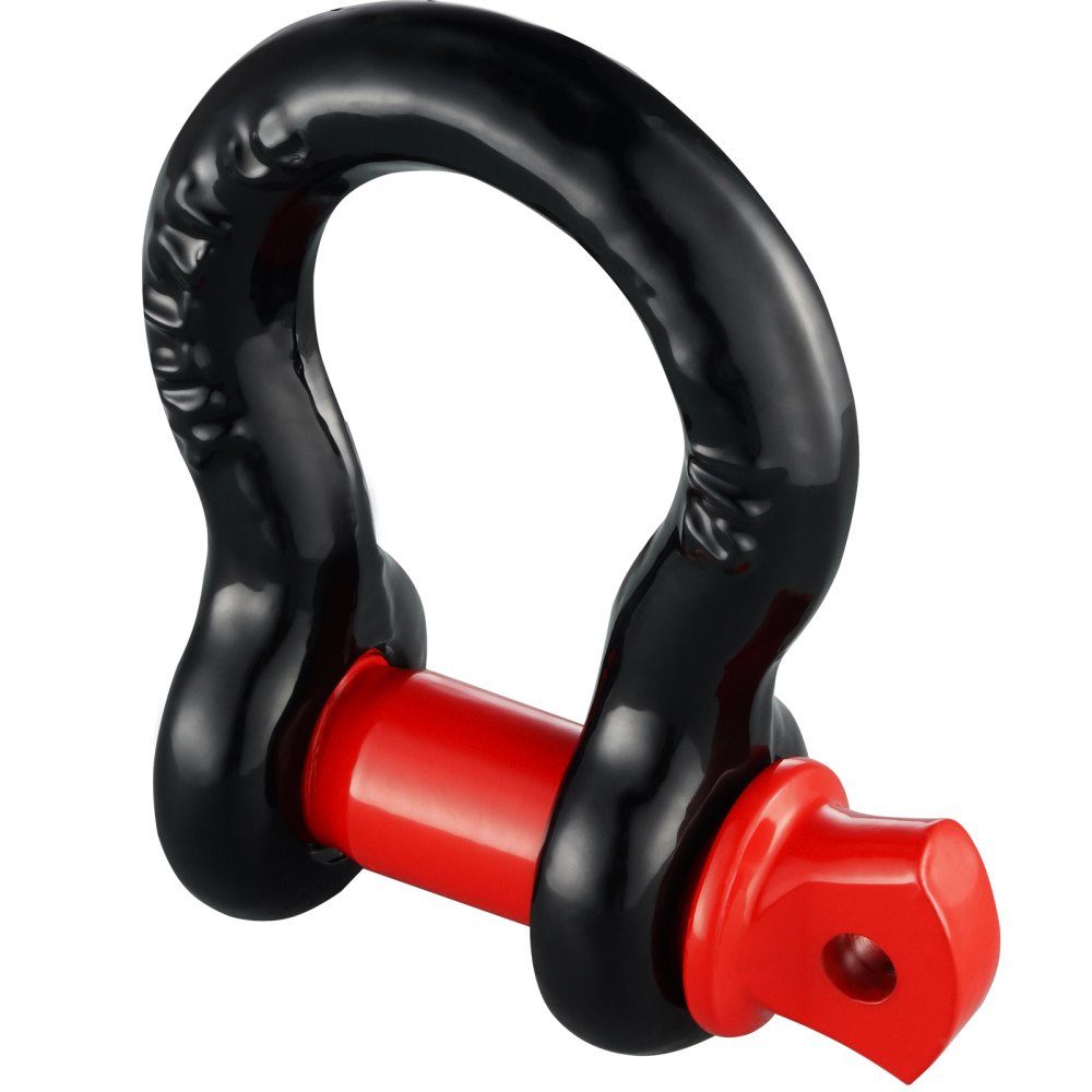 4er-Pack 12,7-mm-D-Ring-Schäkel mit 15,875-mm-Schraubstift, 8000,0 kg Bruchfestigkeit