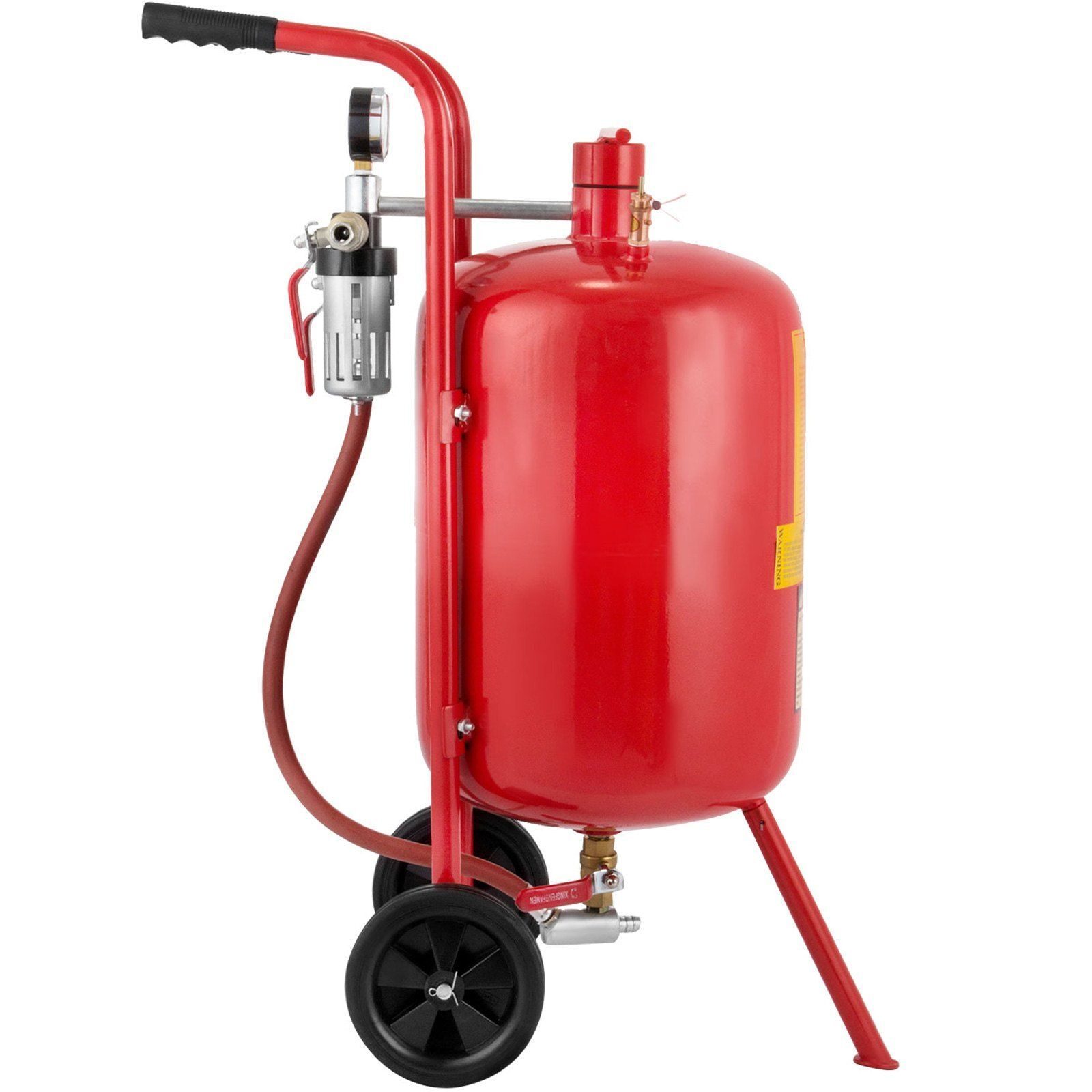 Sandblasting device mobile sandblaster with accessories 40l set