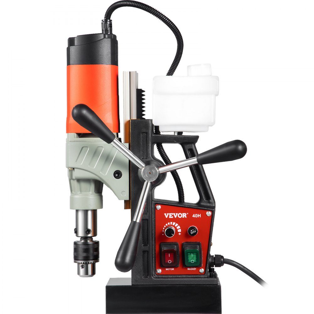 1200 W Magnetbohrmaschine, Magnetbohrmaschine, 13000 N, elektrische Kernbohrmaschine, Industriebohrmaschine, 580 U/min, variable Geschwindigkeit, für alle Oberflächen und Heimwerkerarbeiten