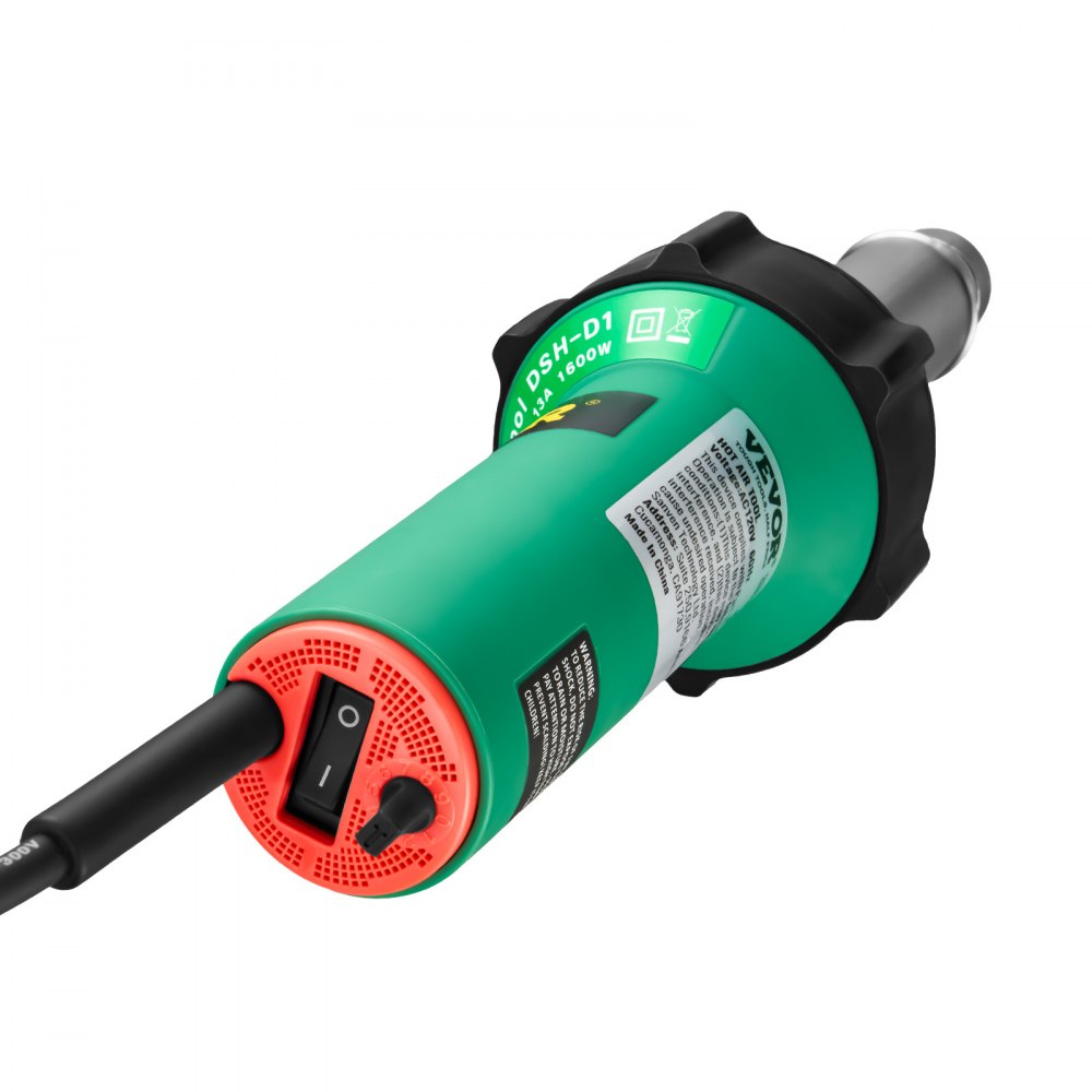 Hetelucht-kunststoflasapparaat, 1600 W heteluchtpistool, 50-600 ° C PVC TPO-vinyllasbrander, heteluchtlasapparaatset met 11 accessoires - gereedschapskist, mondstuk, roller, messen voor PP/PE/PVC Hetelucht-kunststoflasapparaat, 1600 W heteluchtpistool, 50-600 ° C PVC TPO-vinyllasbrander, heteluchtlasapparaatset met 11 accessoires - gereedschapskist, mondstuk, roller, messen voor PP/PE/PVC