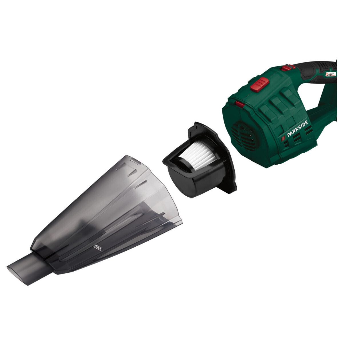 Aspirateur à main sans fil PARKSIDE 20V avec suceur sol « PHSSA 20-Li C1 », sans batterie ni chargeur