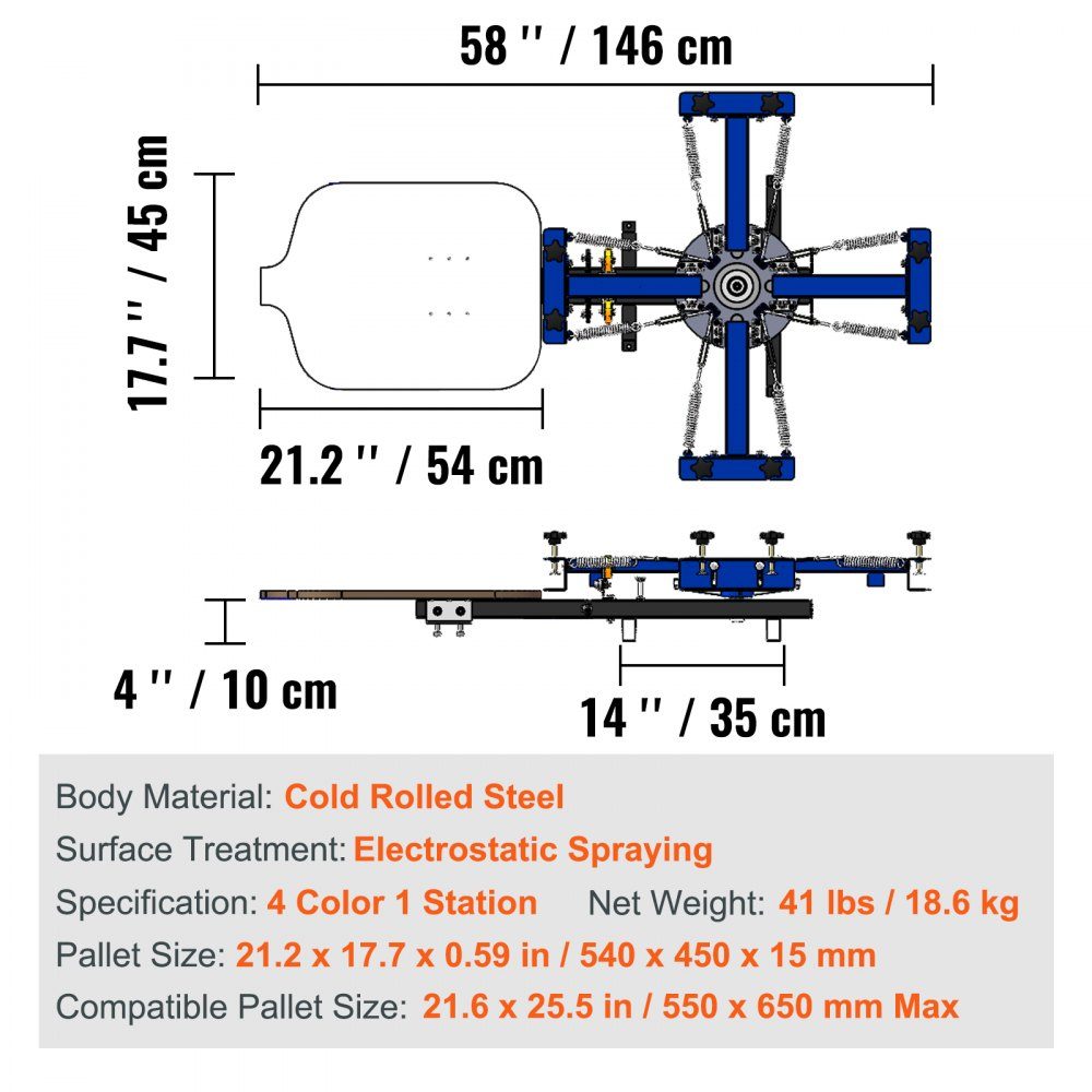 Screen Printing Press T-Shirt Screen Printing Machine 1 Colors + 1 Station, T-Shirt Press, Transfer Press for DIY, Printer for Textile Printing, Clothing, Pillowcases, Luggage, etc