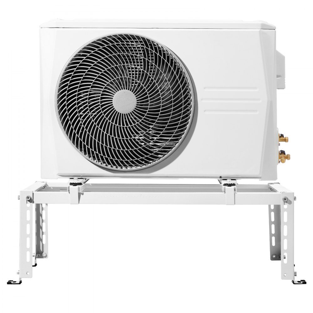 Support de sol pour climatiseur, mini support divisé anti-vibration pour pompes à chaleur de climatiseur sans conduit 9000-24000 BTU, support de base AC pour montage au sol avec max. Capacité de charge de 250 kg