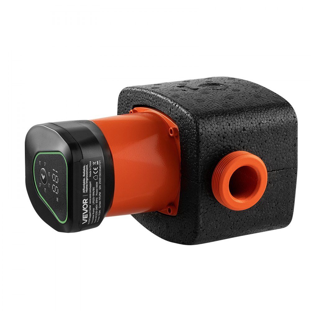 LPS25-11PA/180 Circulation Pump Circulation Pump 117LPM 11m Max Head Cast Iron Hot Water Circulation Threaded Connection Check Valve Quiet Operation for Home Heating