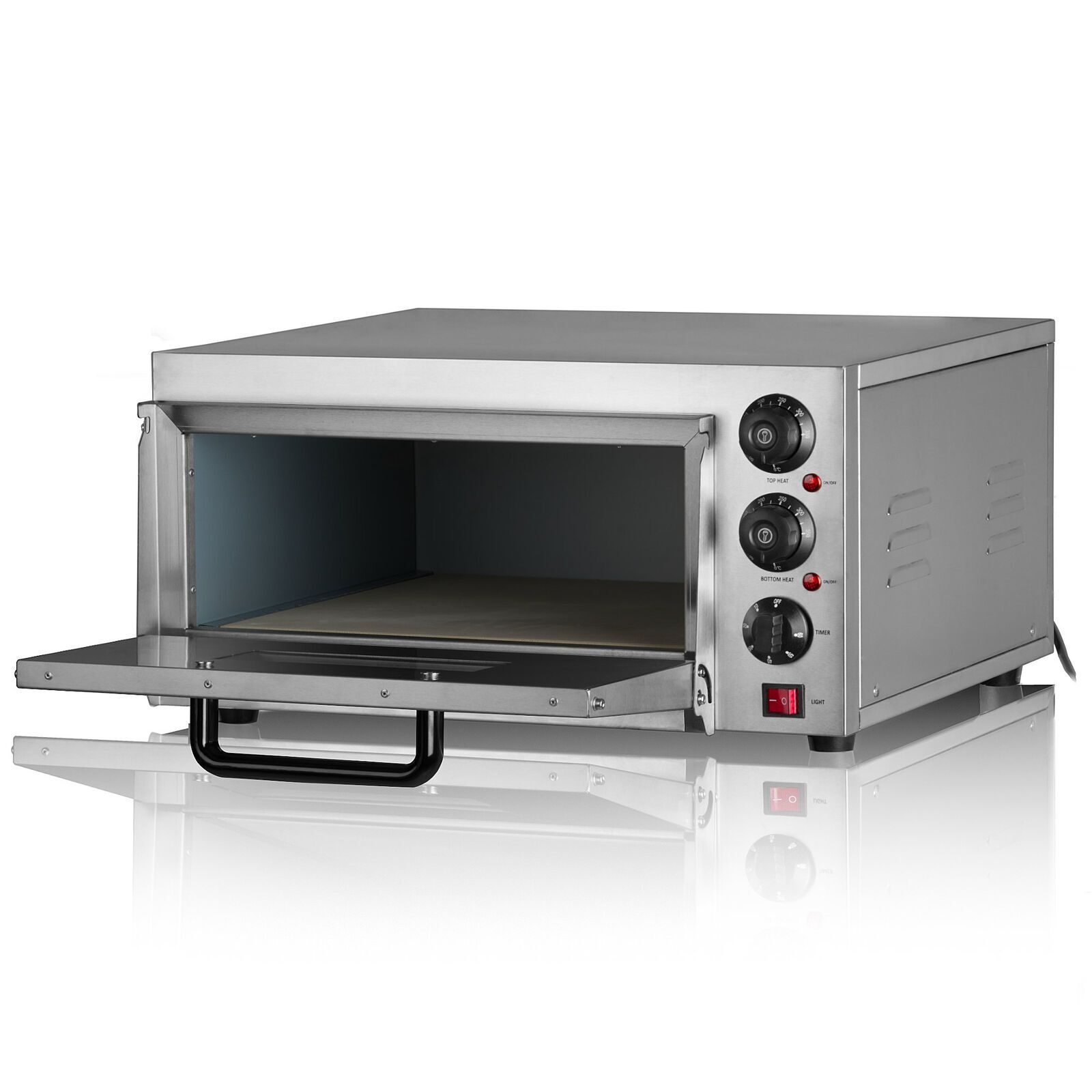 Elektrische pizzaoven voor pizza, pizzaoven met pizzasteen