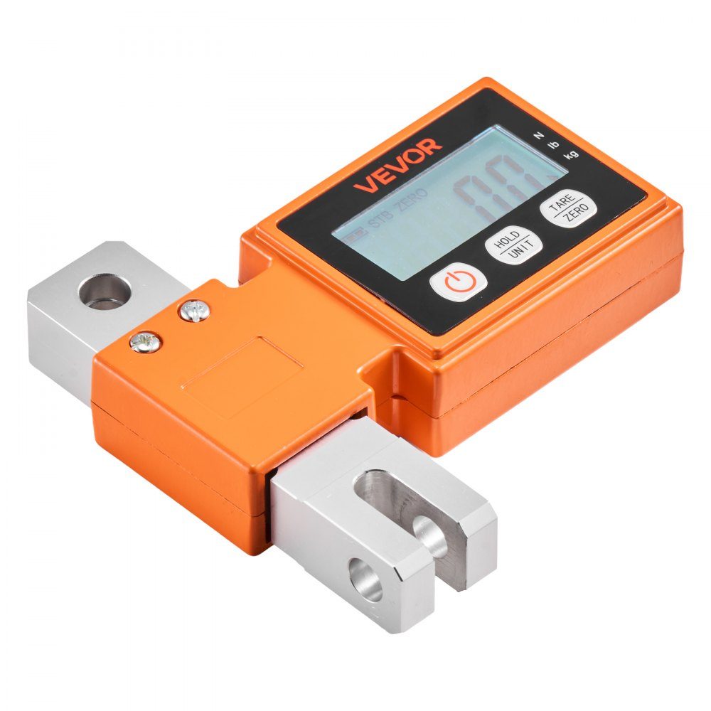 Crane scale 500 kg, digital industrial scale with cast aluminum housing & LCD display, toy scale 100 g graduation & 3 levels, automatic switch-off, hook scale, pull scale for garages, workshops