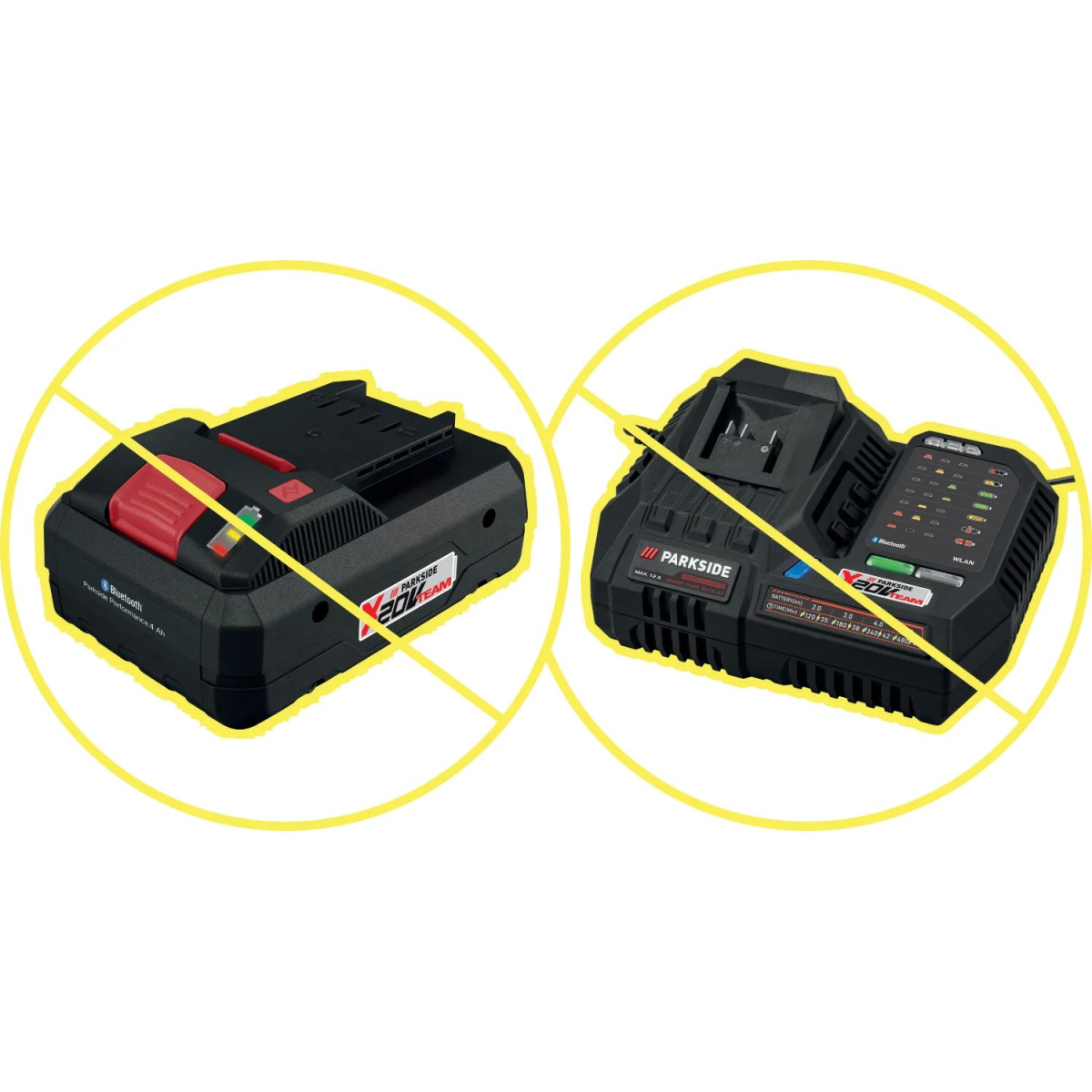 PARKSIDE PERFORMANCE® 20 V Akku-Heißluftgebläse PPHLGA 20-Li B3, ohne Akku und Ladegerät