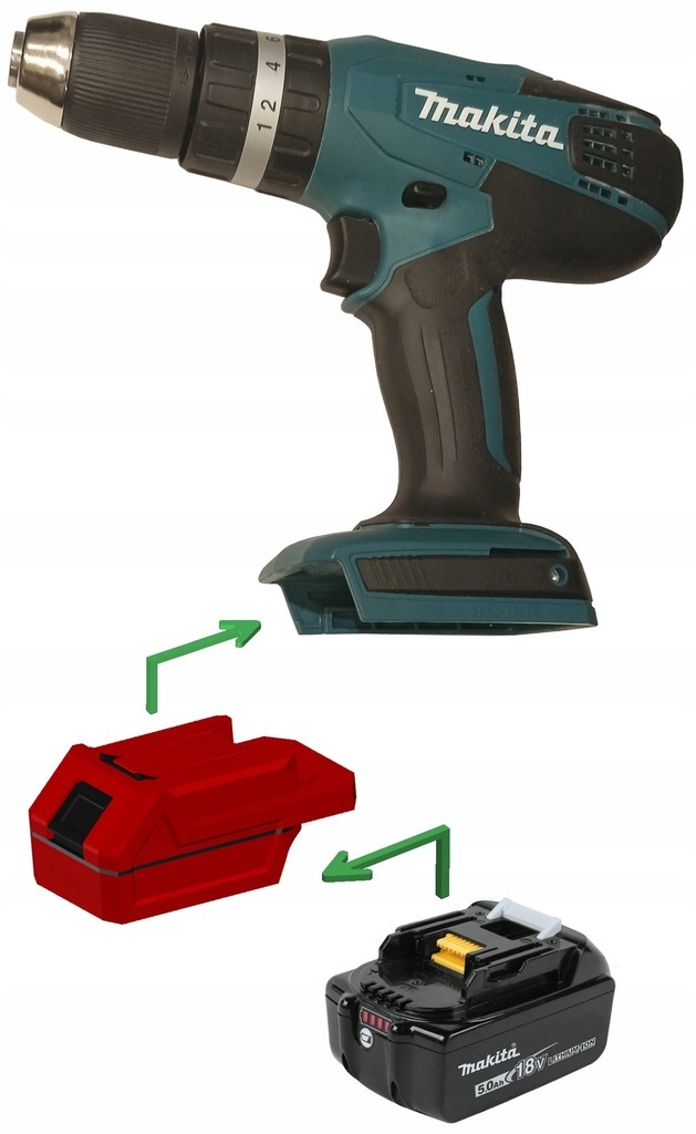 #NOUVEAU# Adaptateur de batterie Makita LXT pour Makita série G 18V