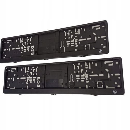 2x ORIGINAL Kennzeichenhalter für VW Volkswagen UV-Druck, witterungsbeständig