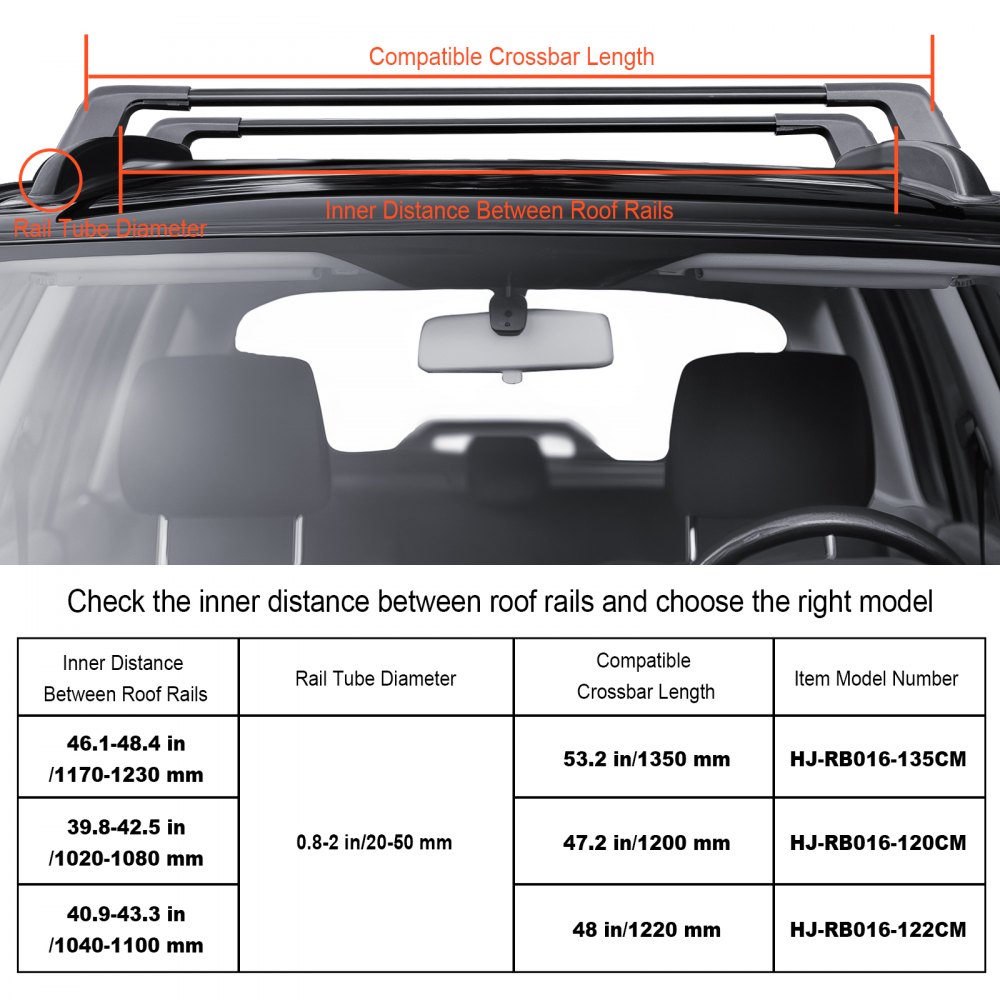 Porte-bagages de toit universel pour voiture, barre transversale en aluminium, capacité de charge de 90 kg, convient pour rail latéral surélevé avec espace, convient pour une distance intérieure de la poutre de toit de 102 à 108 cm. Porte-bagages de toit universel pour voiture, barre transversale en aluminium, capacité de charge de 90 kg, convient pour rail latéral surélevé avec espace, convient pour une distance intérieure de la poutre de toit de 102 à 108 cm.