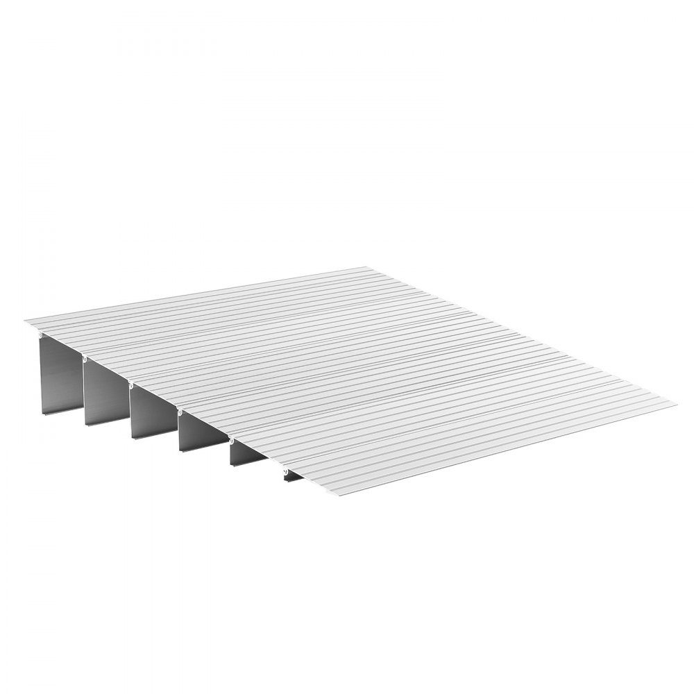 Türschwellenrampe, 805 x 865 x 155 mm, Rollstuhlrampe aus Aluminiumlegierung mit 360 kg Tragfähigkeit, Bordsteinrampen für Heimtreppen, Rollstühle, Roller, Gehhilfen, Fahrräder, Dreiräder