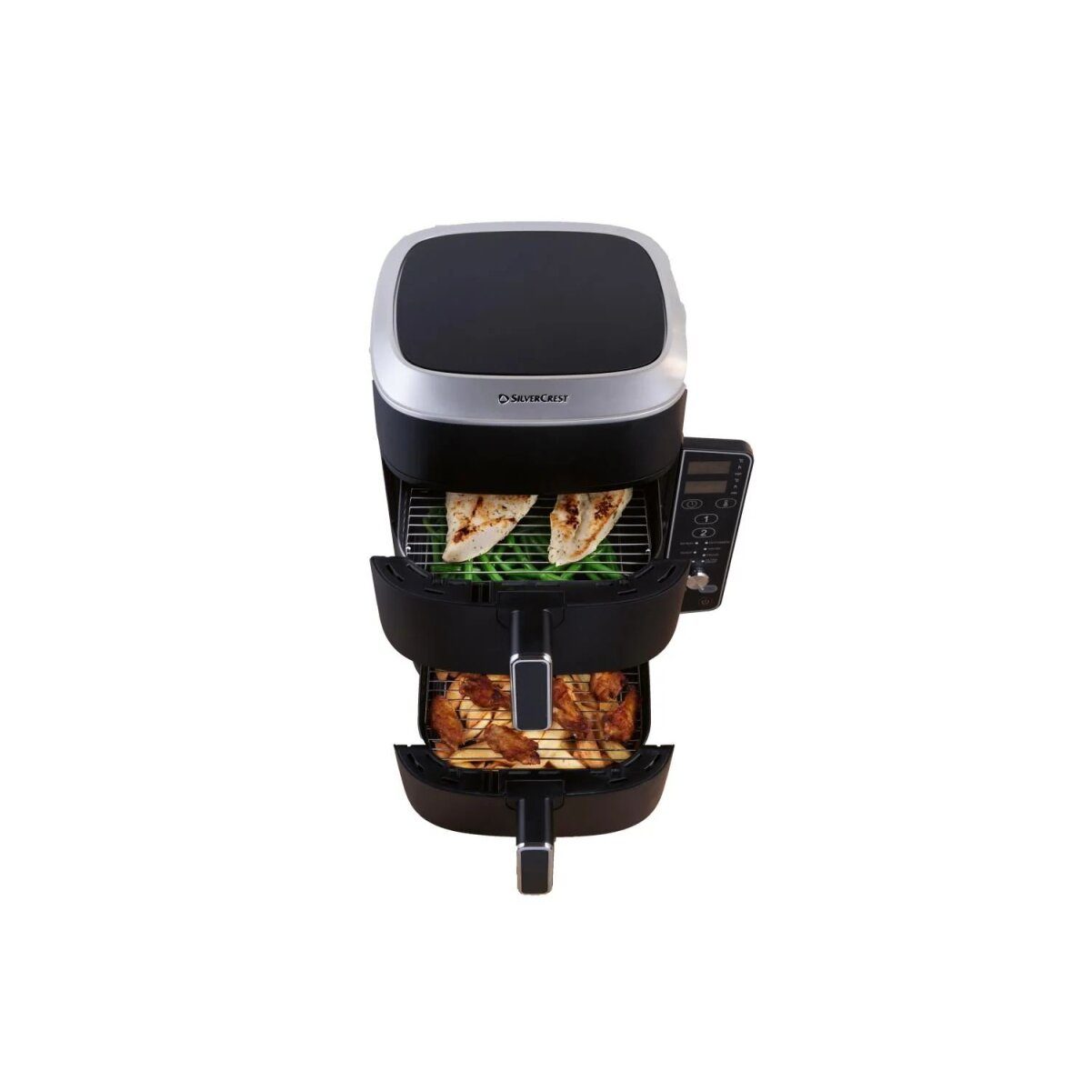 SILVERCREST® Turm-Luftfritteuse »SHFDV 2470 A1«, 2x 4,75 l