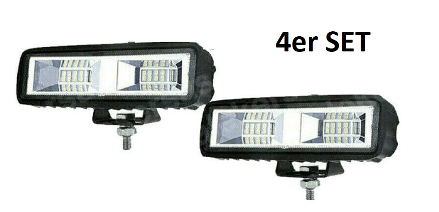 4x work lights agricultural machinery truck LED lamp car 12V 24V IP67 car floodlight tractor headlight