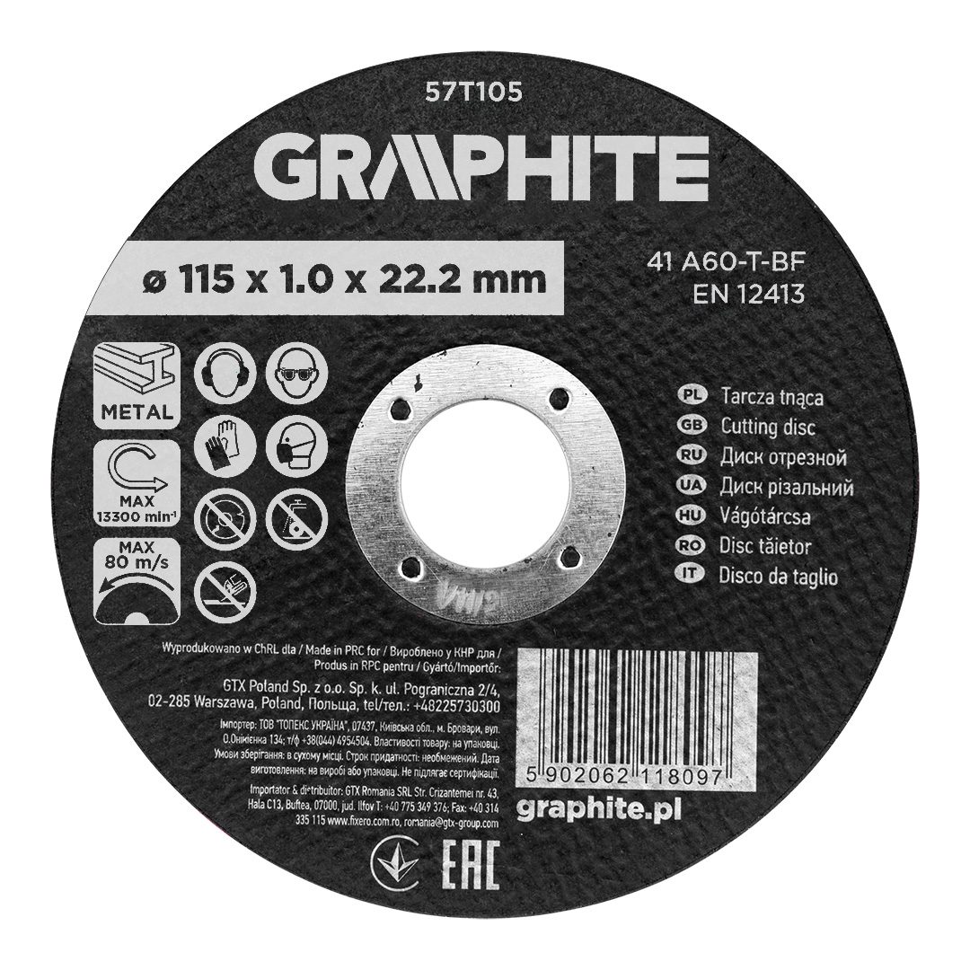 Corundum cutting disc