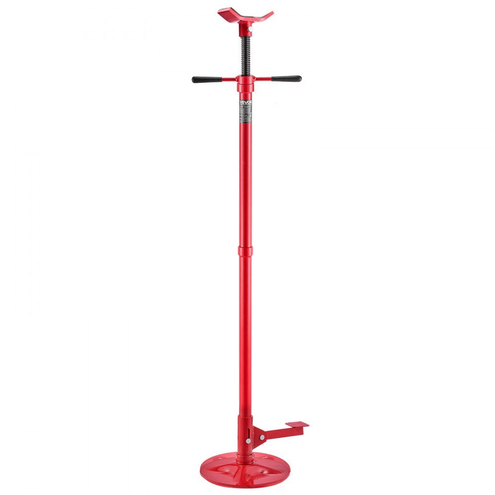 Support de dessous de caisse 750 kg réglable en hauteur (1320-2032 mm) avec poignée rotative à roulement à billes et pédale pour soutenir les composants du véhicule, réparation automobile