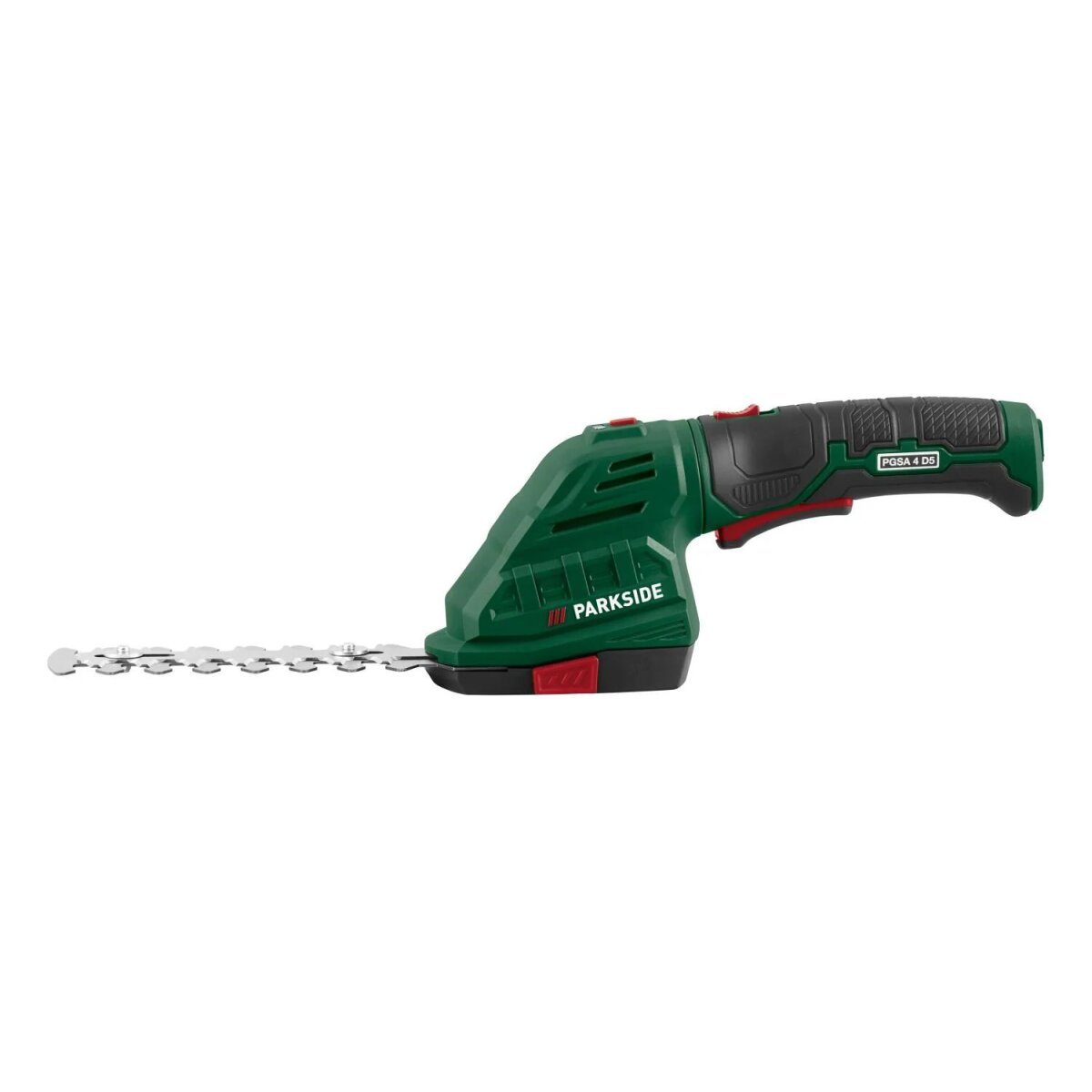 PARKSIDE® 4 V 2-in-1 cordless grass and shrub shears »PGSA 4 D5«, with 180° rotating soft handle