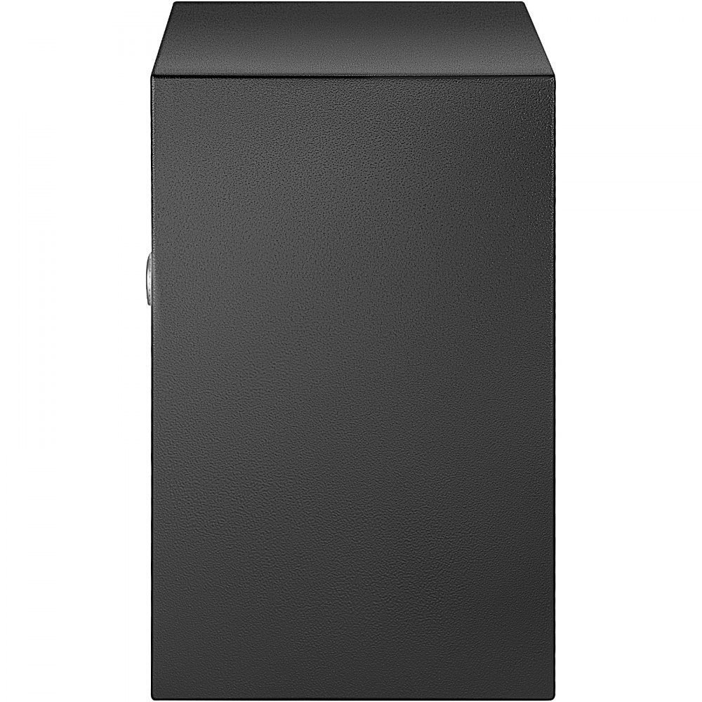 Safe 60 L, furniture safe 17 kg load capacity, wall safe black dustproof with fingerprint code digital keyboard key 4 locking systems security safe apartment hotel office