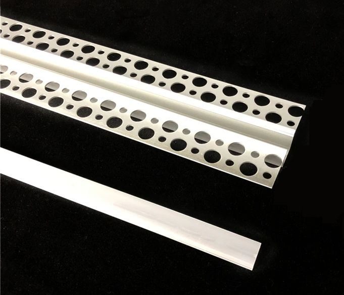 Premium Trockenbau 2M LED-Profil mit Abdeckung Unterputzleiste Rigips Gipskarton Aluminium