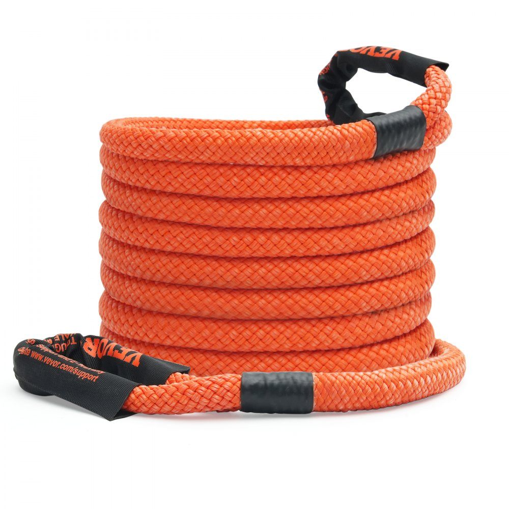 Lina holownicza 25 mm x 9 m 17 237 kg Wytrzymały pas holowniczy do pojazdów terenowych Niezwykle wytrzymały pas holowniczy z 30% energią sprężystą do jeepa, samochodu osobowego, ciężarówki, quada, UTV, SUV-a i traktora