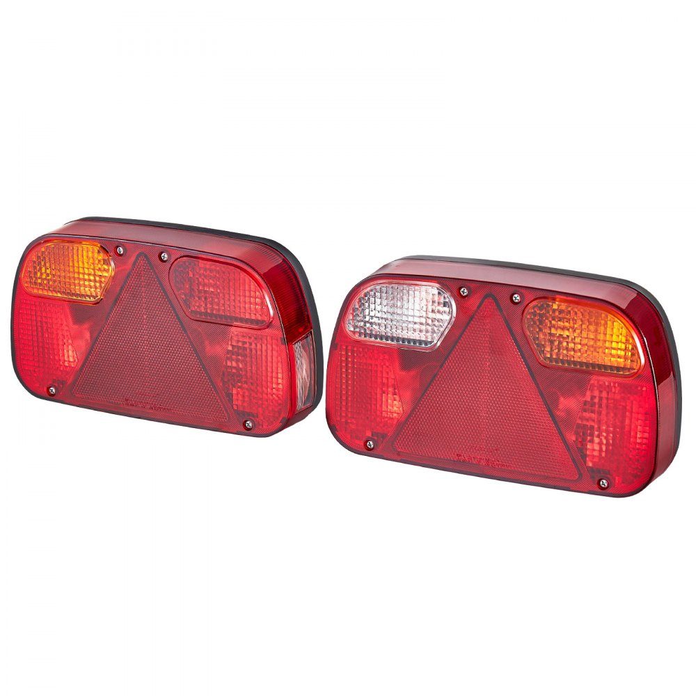 Anhängerbeleuchtung Anhängerbeleuchtung 2 Stück mit 6 Modi (Bremslicht/Blinker/Rücklicht/Kennzeichen/Rückfahrlicht/Nebelscheinwerfer), Anhängerbeleuchtung Set mit Kabelbaum für LKW