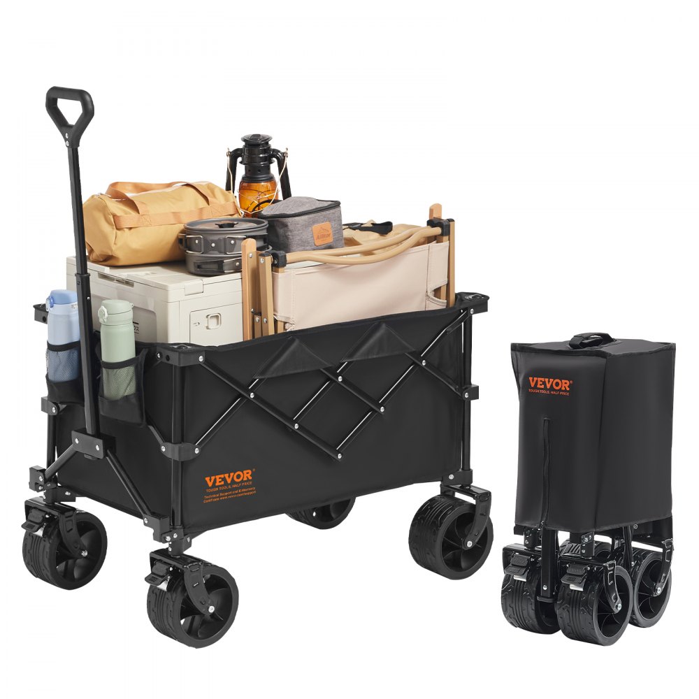 Handkar 890 x 540 x 1080 mm Kinderwagen gemaakt van 600D Oxford-stof met PVC-coating Strandwagen 150 L Opslagcapaciteit Max. 120 kg Laadvermogen Transportwagen Uitrustingswagen Handwagen Handkar 890 x 540 x 1080 mm Kinderwagen gemaakt van 600D Oxford-stof met PVC-coating Strandwagen 150 L Opslagcapaciteit Max. 120 kg Laadvermogen Transportwagen Uitrustingswagen Handwagen