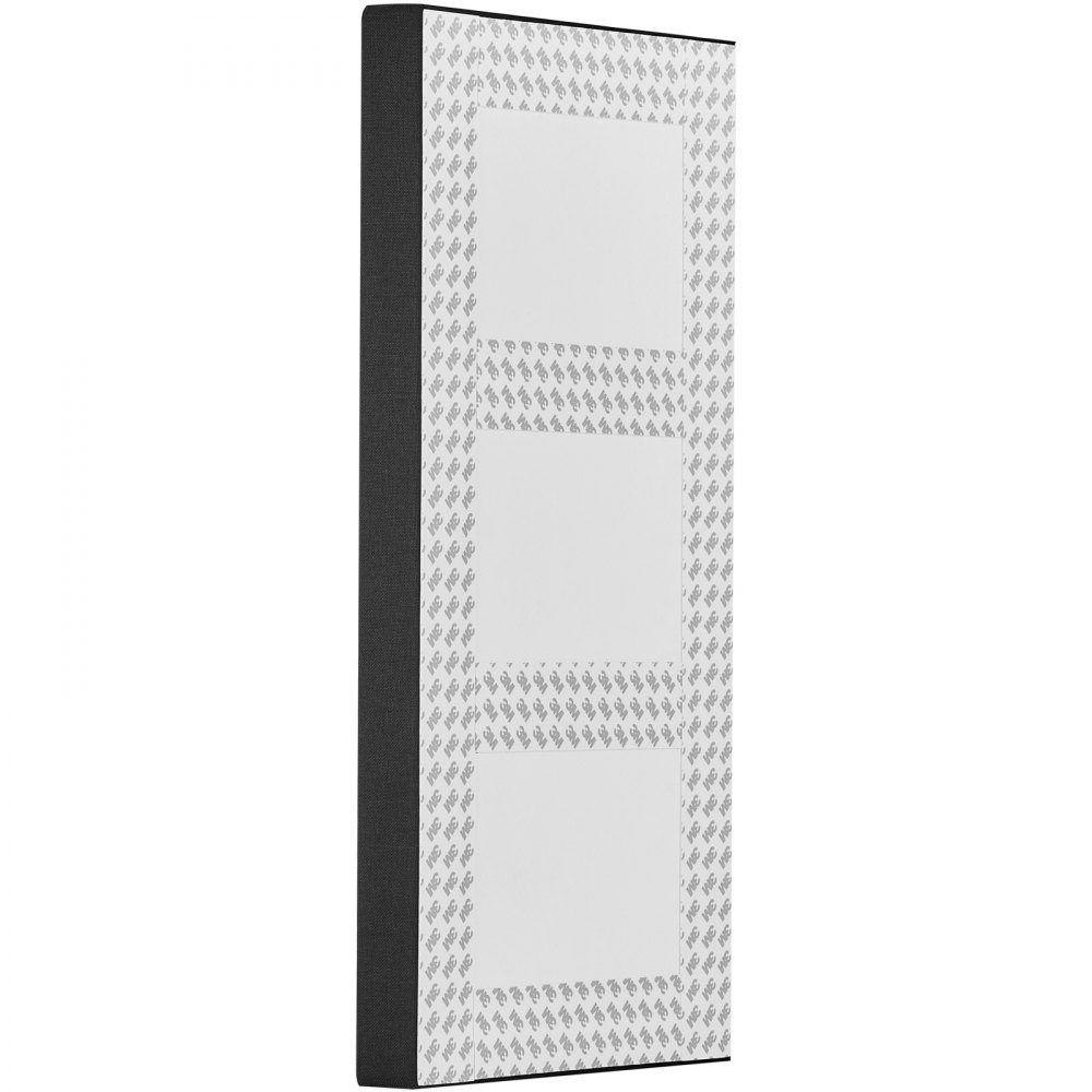 Akustikplatten, 4 Stück, 600 x 300 x 50 mm, schallabsorbierende Glasfaserplatten, selbstklebende Akustikwandpaneele, für Studios, Büros, Heimkinos, Konferenzräume, schwarz