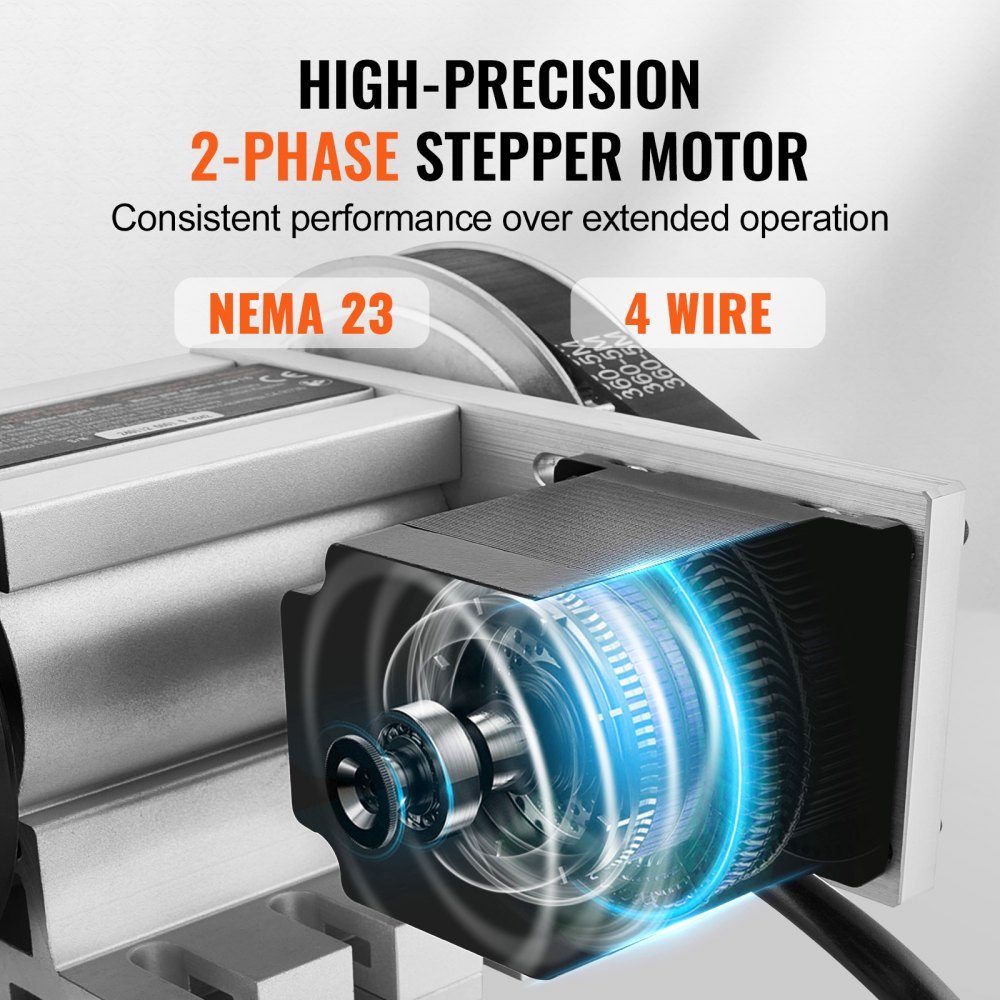 Klauwplaat K11-100 mm drieklauwplaat 4e as van de CNC-rotatie-as, een overbrengingsverhouding van 6:1 en een Nema23 tweefasige stappenmotor 3-klauwplaat voor CNC-frezen