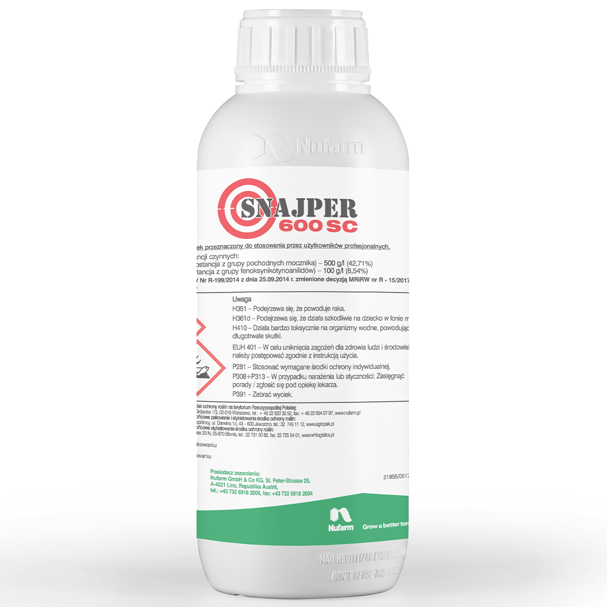 Sniper 600 SC (Chlortoluron, Diflufenican) – Herbizid für Wintergetreide