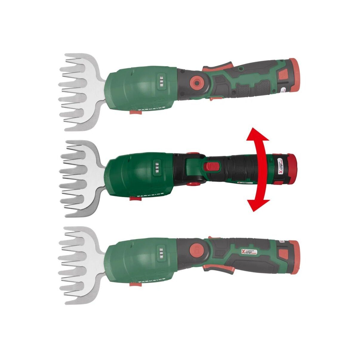 PARKSIDE® 12 V accugras- en buxusschaar »PGSA 12 B1«, met accu en lader