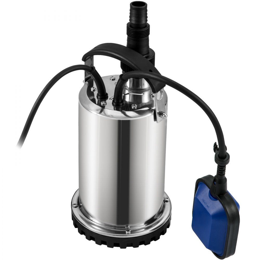 Vuilwaterpomp 550W dompelpomp 230V tuinpomp opbrengst 9500L/u vuilwater dompelpomp IPX8 uitlaat op maat te knippen voor het verpompen van water uit zwembaden, vijvers, kelders