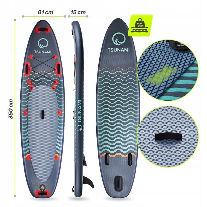 Stand Up Paddle SUP Board, gonflable, 350 cm