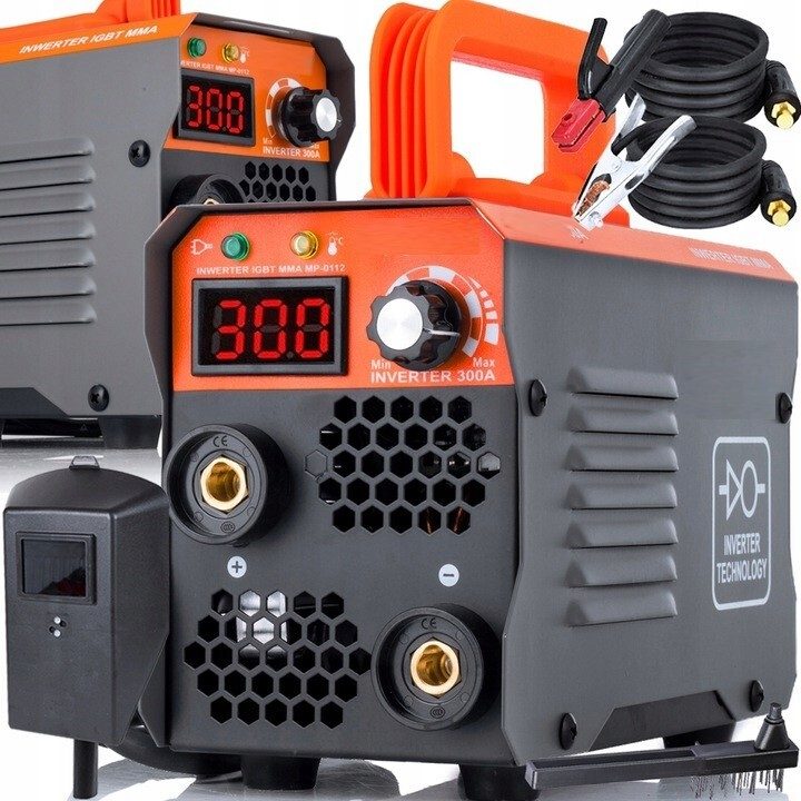 Profesjonalna spawarka inwertorowa 300A MMA TIG LCD komplet