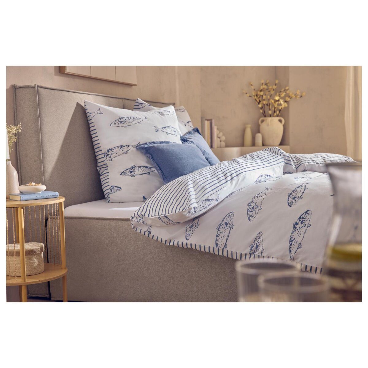 LIVARNO® Jersey-Spannbettlaken, 90-100 x 200 cm, weiß